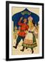 Russian Dancers In a Folk Costume-null-Framed Art Print