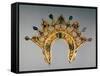 Russian Diadem, Gold Set with Pearls and Semi-Precious Gems, Early 17th Century-null-Framed Stretched Canvas