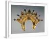 Russian Diadem, Gold Set with Pearls and Semi-Precious Gems, Early 17th Century-null-Framed Giclee Print