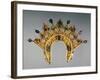 Russian Diadem, Gold Set with Pearls and Semi-Precious Gems, Early 17th Century-null-Framed Giclee Print