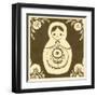 Russian Doll in Brown-June Erica Vess-Framed Art Print