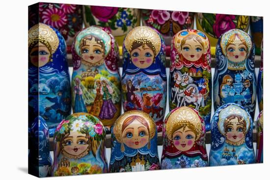 Russian Dolls for Sale as Souvenirs in Kiev (Kyiv), Ukraine, Europe-Michael-Stretched Canvas