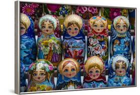 Russian Dolls for Sale as Souvenirs in Kiev (Kyiv), Ukraine, Europe-Michael-Framed Photographic Print