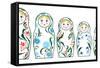 Russian Dolls-lenta-Framed Stretched Canvas