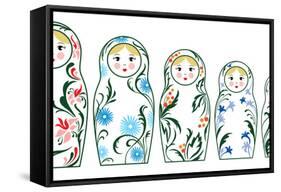 Russian Dolls-lenta-Framed Stretched Canvas