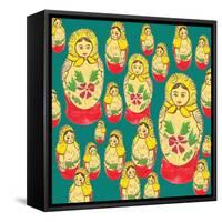 Russian Dolls-Anna Platts-Framed Stretched Canvas