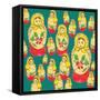Russian Dolls-Anna Platts-Framed Stretched Canvas