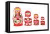 Russian dolls-Isobel Barber-Framed Stretched Canvas