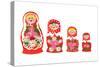 Russian dolls-Isobel Barber-Stretched Canvas
