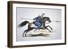 Russian Don Cossack, C.1820 (W/C on Paper)-T. Kelly-Framed Giclee Print