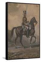 Russian Dragoon, 1820-Alexander Ivanovich Sauerweid-Framed Stretched Canvas