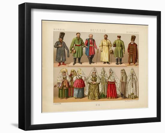 Russian Dress, 1880-Daniel Urrabieta Vierge-Framed Giclee Print