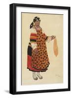 Russian Fair - Peasant Woman, 1922-Leon Bakst-Framed Premium Giclee Print