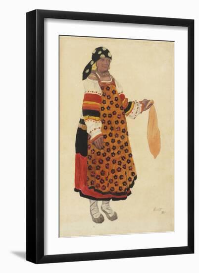 Russian Fair - Peasant Woman, 1922-Leon Bakst-Framed Premium Giclee Print