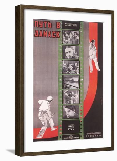 Russian Film Strip Poster-null-Framed Art Print
