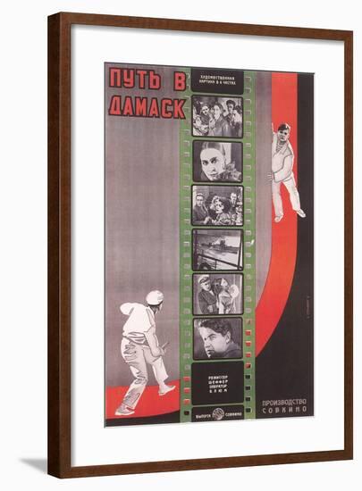 Russian Film Strip Poster-null-Framed Art Print