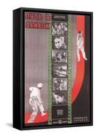 Russian Film Strip Poster-null-Framed Stretched Canvas