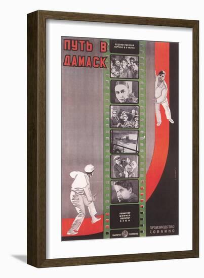 Russian Film Strip Poster-null-Framed Art Print