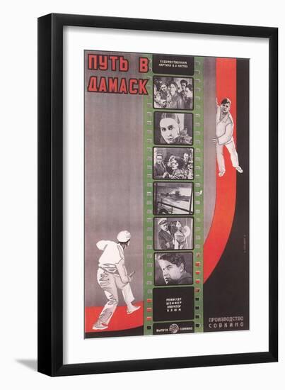 Russian Film Strip Poster-null-Framed Art Print