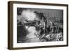 Russian Fleet Bombarding English Fishing Boats in the North Sea, Russo-Japanese War 1904-5-null-Framed Giclee Print