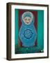 Russian Folk Art at the Samovar Cafe, Nikolaevsk, Kenai Peninsula, Alaska, USA-Walter Bibikow-Framed Photographic Print