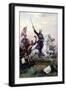 Russian General Mikhail Skobelev on Horseback-Nikolai Dmitrievich Dmitriev-Orenburgsky-Framed Giclee Print