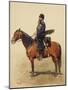 Russian Guard Cossack on Horseback, Ataman Regiment, 1884-Edouard Pinel-Mounted Giclee Print