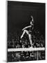 Russian Gymnast Larisa Latynina Competing on the High Beam in the Olympics-John Dominis-Mounted Premium Photographic Print