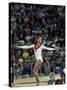Russian Gymnast Olga Korbut Performing Floor Exercises at Summer Olympics-John Dominis-Stretched Canvas