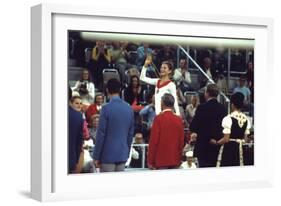 Russian Gymnast Olga Korbut Winner at the 1972 Summer Olympic Games in Munich, Germany-John Dominis-Framed Photographic Print