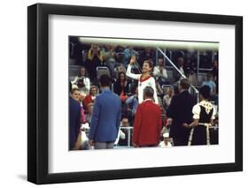 Russian Gymnast Olga Korbut Winner at the 1972 Summer Olympic Games in Munich, Germany-John Dominis-Framed Photographic Print