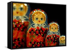 Russian Handicrafts, Matrushka Nesting Dolls-Cindy Miller Hopkins-Framed Stretched Canvas