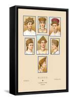 Russian Hats and Hairstyles-Racinet-Framed Stretched Canvas