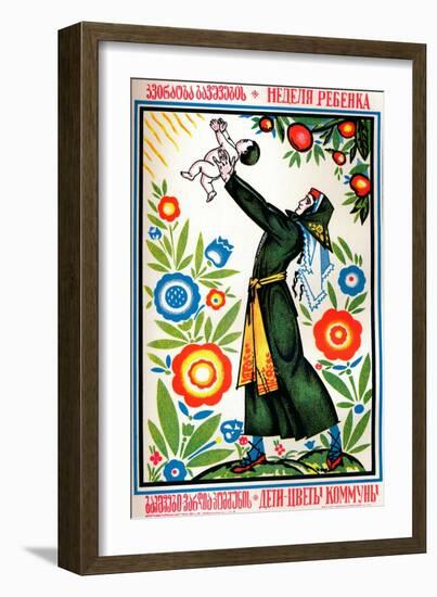 Russian Health Poster, C1935-null-Framed Giclee Print