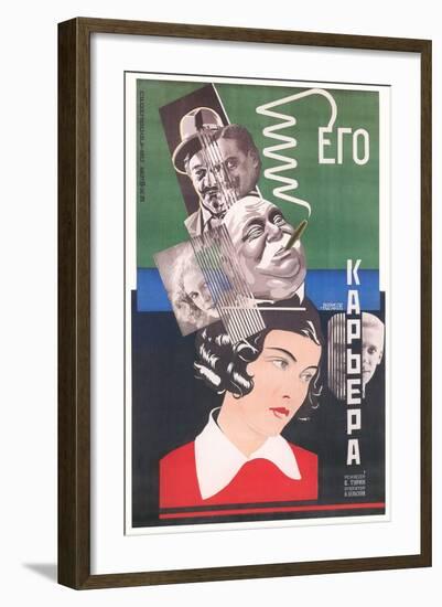 Russian His Career Film Poster-null-Framed Art Print
