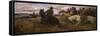 Russian Horsemen in the Steppe, 1957-V.V. Schatalin-Framed Stretched Canvas