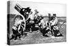 Russian Howitzer at Practice Fire, First World War, 1914-null-Stretched Canvas