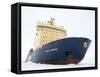 Russian Icebreaker, Kapitan Khlebnikov in Pack Ice, Weddell Sea, Antarctica, Polar Regions-Thorsten Milse-Framed Stretched Canvas