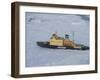 Russian Icebreaker, Seen from Helicopter Flight, Antarctica-Thorsten Milse-Framed Photographic Print