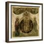 Russian Icon of Sophia, the Holy Wisdom, Enthroned in the Form of a Fiery Winged Angel, Moscow…-null-Framed Giclee Print