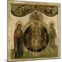 Russian Icon of Sophia, the Holy Wisdom, Enthroned in the Form of a Fiery Winged Angel, Moscow…-null-Mounted Giclee Print