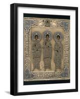 Russian Icon with Saint Gurii, Saint Samon, and Saint Aviv-null-Framed Photographic Print