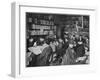 Russian Immigrants in London Library-null-Framed Art Print