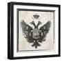 Russian Imperial Double-Headed Eagle-Pannempker-Framed Art Print