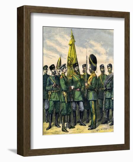 Russian Infantry 1892-null-Framed Art Print