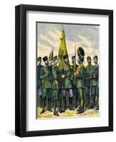 Russian Infantry 1892-null-Framed Art Print