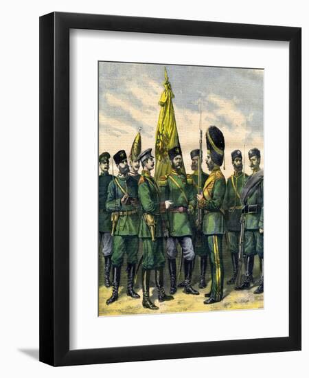 Russian Infantry 1892-null-Framed Art Print