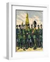 Russian Infantry 1892-null-Framed Art Print