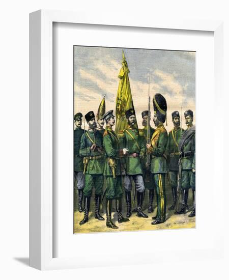 Russian Infantry 1892-null-Framed Art Print