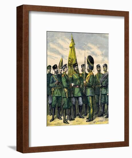 Russian Infantry 1892-null-Framed Art Print